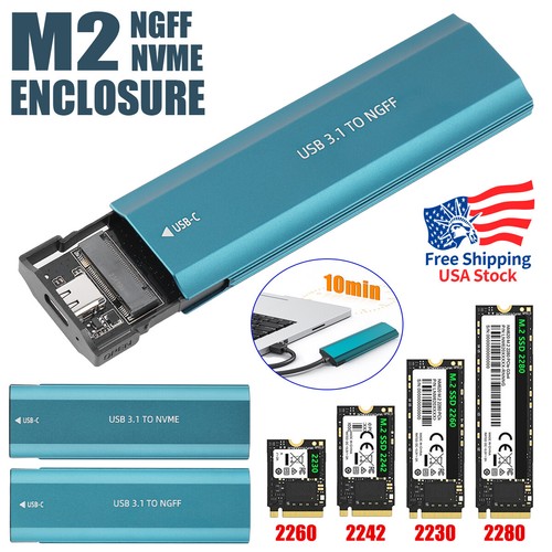 New nvme ssd enclosure - new, m.2